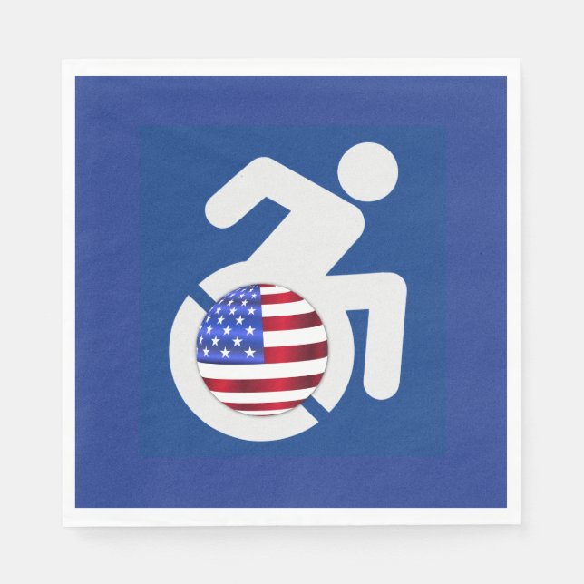 USA Handicapped Napkin (Front)