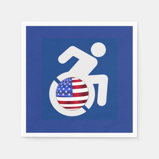 USA Handicapped Napkin (Front)