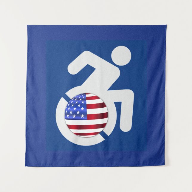 USA Handicapped Tapestry (Front)