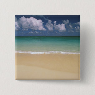 USA, Hawaii. Beach scene 15 Cm Square Badge