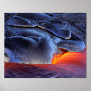 USA, Hawaii, Big Island, Kilauea, Volcanoes NP, Poster
