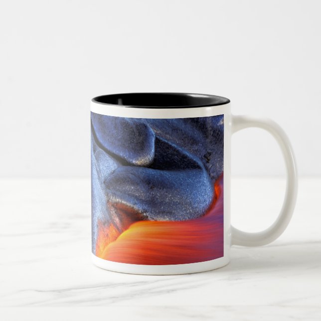USA, Hawaii, Big Island, Kilauea, Volcanoes NP, Two-Tone Coffee Mug (Right)