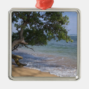 USA, Hawaii, Kauai, beach scenic. RF) Metal Ornament