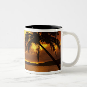 USA, Hawaii, Kauai, Colourful sunrise in a Two-Tone Coffee Mug