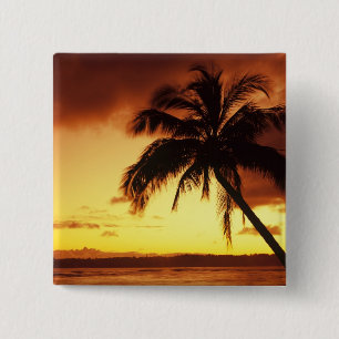 USA, Hawaii, Maui, Colourful sunset in a 15 Cm Square Badge