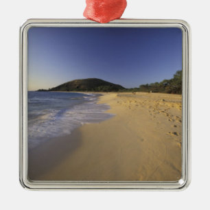 USA, Hawaii, Maui, Footprints in sand, Makena Metal Tree Decoration