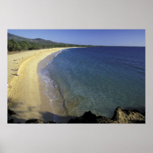 USA, Hawaii, Maui, Maui, Makena Beach, Poster