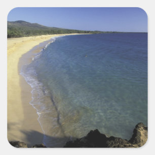 USA, Hawaii, Maui, Maui, Makena Beach, Square Sticker