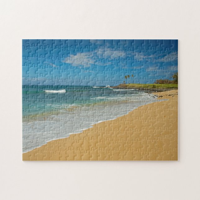 USA, Hawaii, Molokai Island, Three Mile Beach Jigsaw Puzzle (Horizontal)