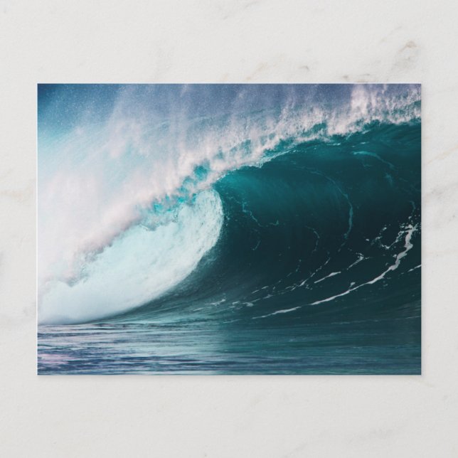 USA, Hawaii, Oahu, Large waves Postcard (Front)