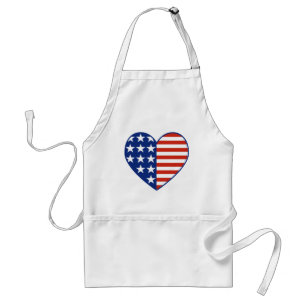 USA Heart Flag Apron