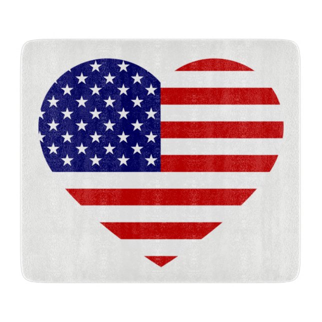 USA Heartflag cbcnt Cutting Board (Front)