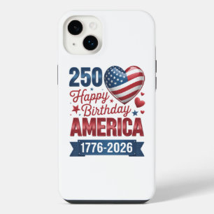 USA Hearts 1776 2026 July 4th iPhone 14 Plus Case