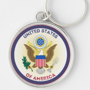 USA Heritage Emblem Key Ring