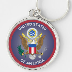 USA Heritage Emblem Key Ring