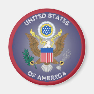 USA Heritage Emblem Magnet