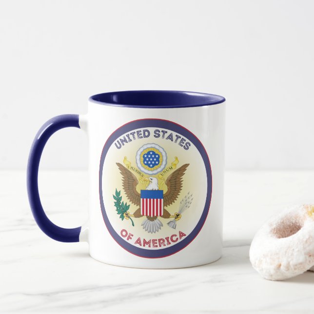 USA Heritage Emblem Mug (With Donut)