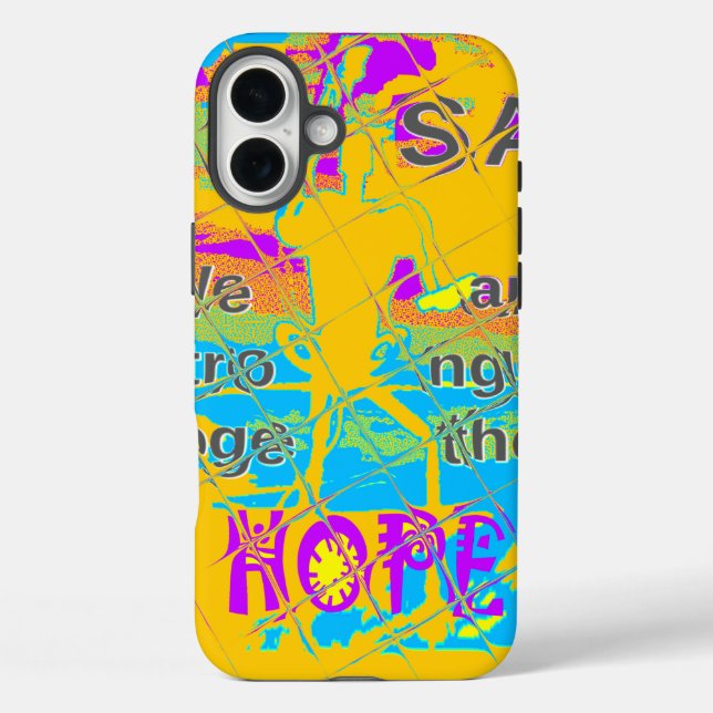 USA Hillary Hope Stronger Together Case-Mate iPhone Case (Back)