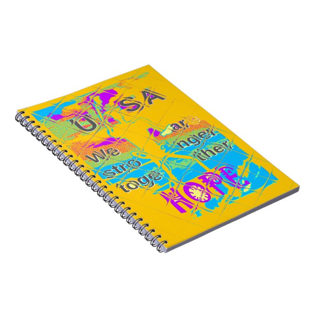 USA Hillary Hope Stronger Together Notebook (Right Side)