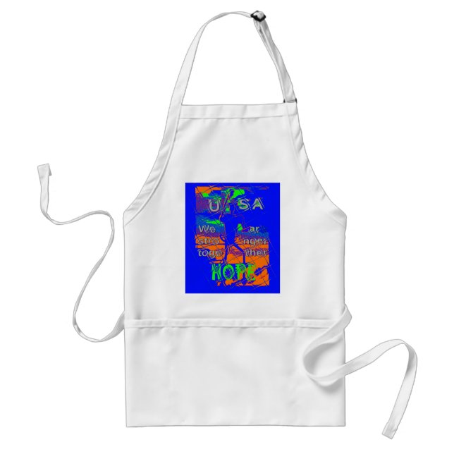 USA Hillary Hope We Are Stronger Standard Apron (Front)