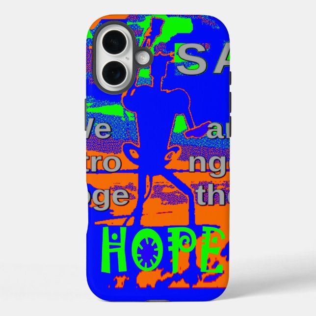 USA Hillary Hope We Are Stronger Together Case-Mate iPhone Case (Back)