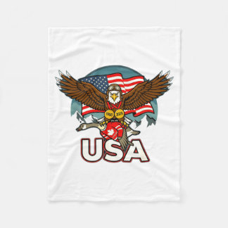 USA Hockey 2026 USA Beat Canada Eagle Fleece Blanket