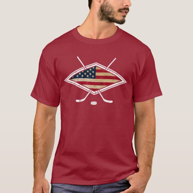USA Hockey Flag Logo T-Shirt (Front)