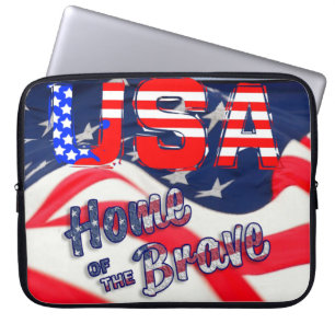 USA Home of the Brave Laptop Sleeve