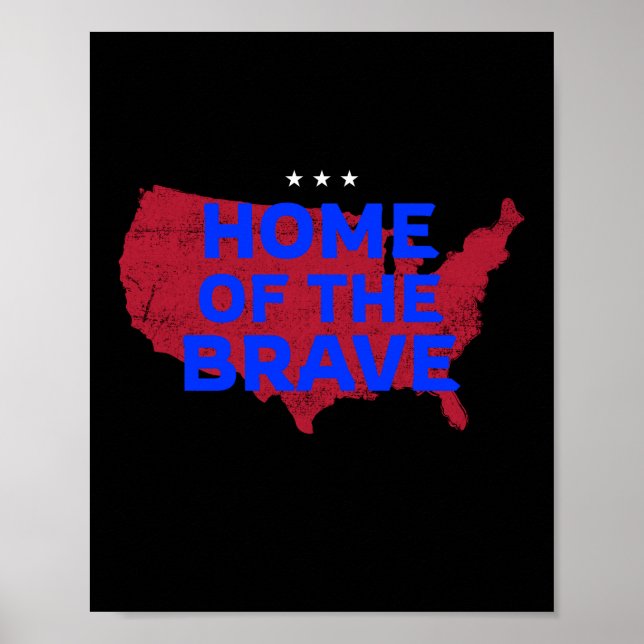 USA Home Of The Brave  Poster (Front)