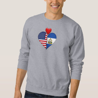 USA Honduras Heart flags Hispanic Heritage Sweatshirt