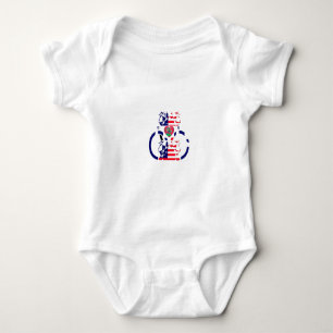 USA Hope Beautiful Amazing National Flag Design Ar Baby Bodysuit