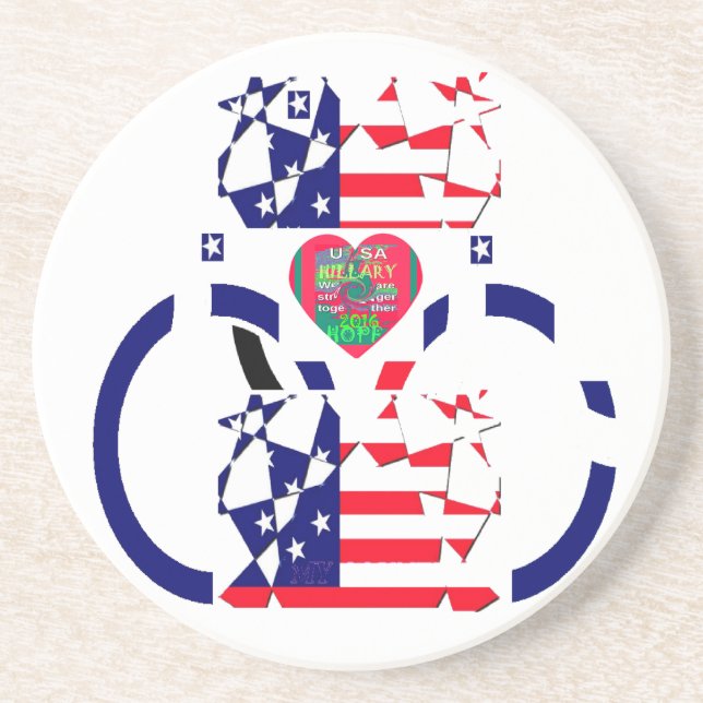 USA Hope Beautiful Amazing National Flag Design Ar Coaster (Front)