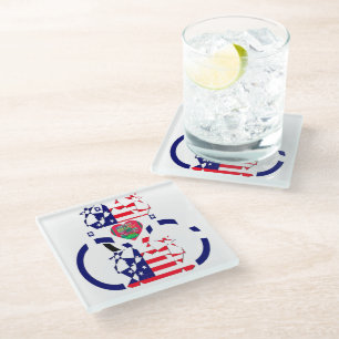 USA Hope Beautiful Amazing National Flag Design Ar Glass Coaster