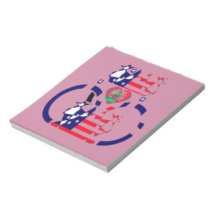 USA Hope Beautiful Amazing National Flag Design Ar Notepad