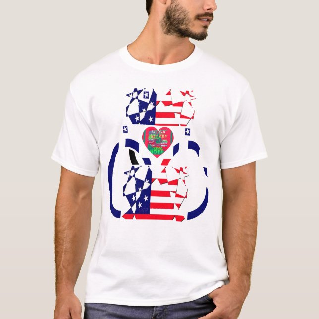 USA Hope Beautiful Amazing National Flag Design Ar T-Shirt (Front)