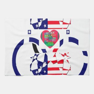 USA Hope Beautiful Amazing National Flag Design Ar Tea Towel
