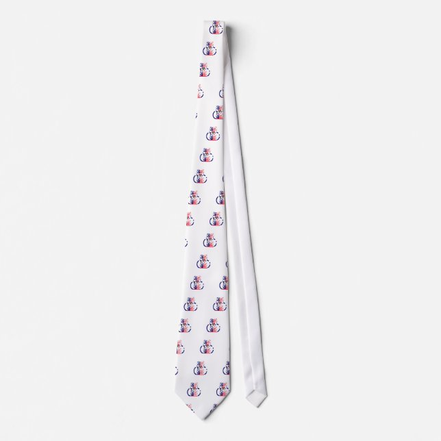 USA Hope Beautiful Amazing National Flag Design Ar Tie (Front)