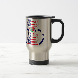 USA Hope Beautiful Amazing National Flag Design Ar Travel Mug