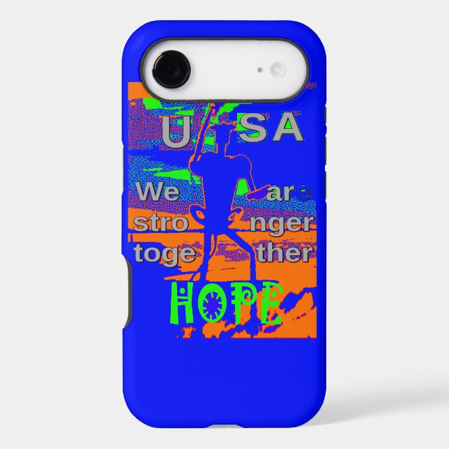 USA Hope Strong Together - A Patriotic Tapestry (Back)