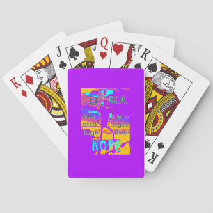 USA Hope: We Are Stronger Together Playing Cards