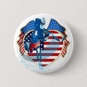 USA ICE HOCKEY BUTTON