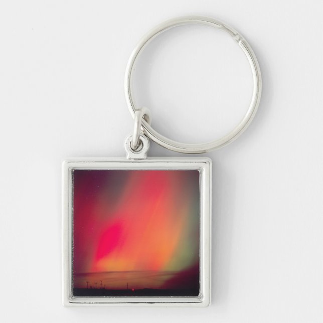 USA, Idaho. Aurora borealis, northern lights at Key Ring (Front)