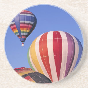 USA, Idaho, Teton Valley. Colourful hot-air Coaster