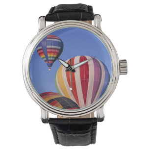USA, Idaho, Teton Valley. Colourful hot-air Watch