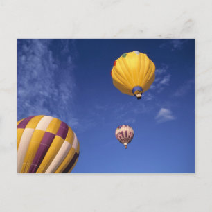 USA, Idaho, Teton Valley. Hot-air balloons Postcard