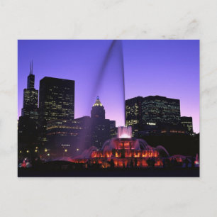 USA, IL, Chicago. Buckingham Fountain in Grant Postcard