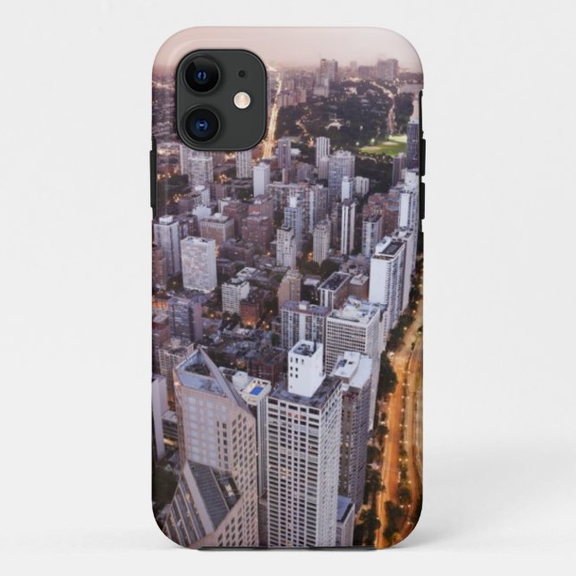 USA, Illinois, Chicago, Aerial view of Lake Case-Mate iPhone Case (Back)