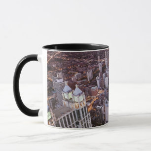 USA, Illinois, Chicago, Aerial view of Lake Mug