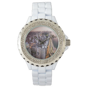 USA, Illinois, Chicago, Aerial view of Lake Watch