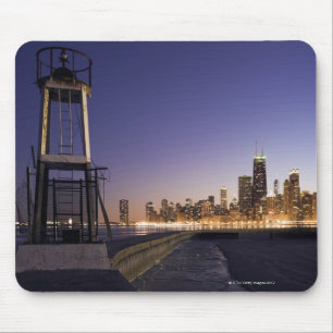 USA, Illinois, Chicago, City skyline from Lake 2 Mouse Pad